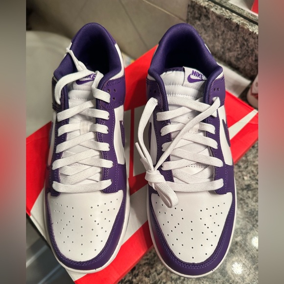 Nike Dunk Low Retro Purple/white, brand new, size 10 - Picture 2 of 5